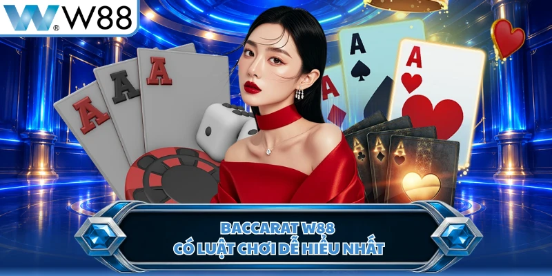 Baccarat W88 có luật chơi dễ hiểu nhất