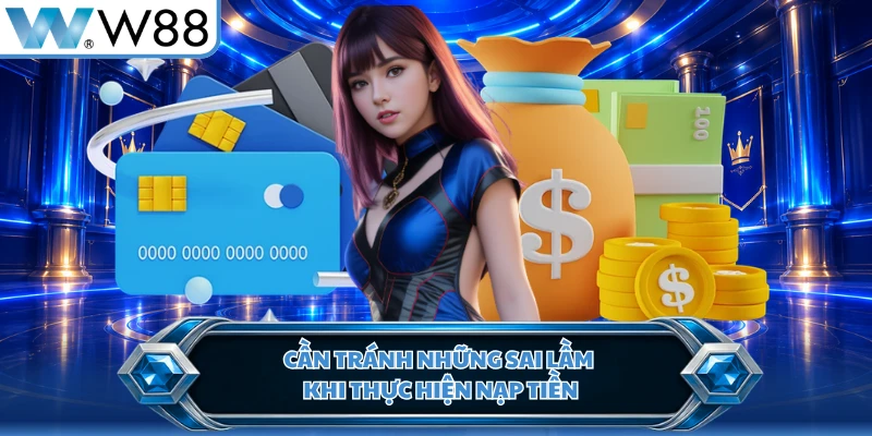 Cần tránh những sai lầm khi thực hiện nạp tiền