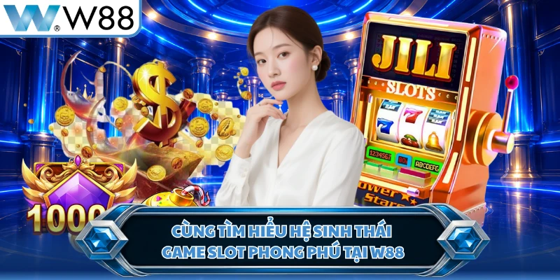 Cùng tìm hiểu hệ sinh thái game slot phong phú tại W88