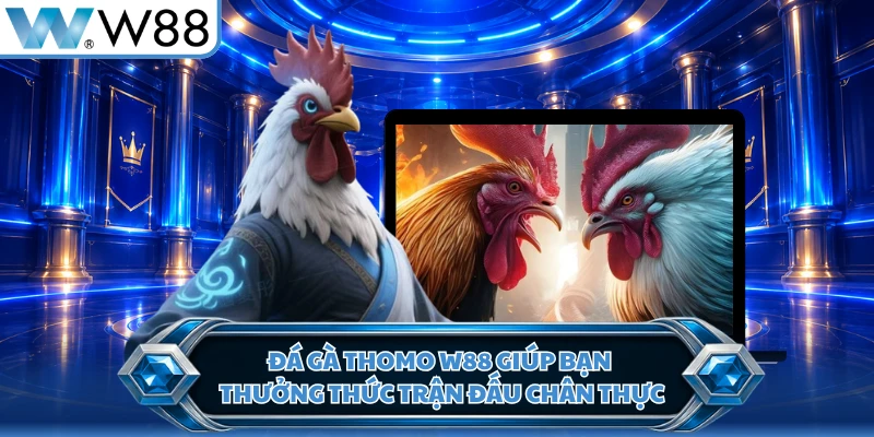 Đá gà Thomo W88 giúp bạn thưởng thức trận đấu chân thực