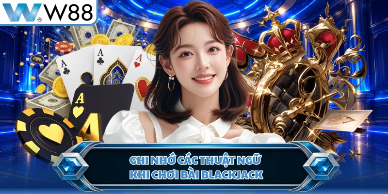 Ghi nhớ các thuật ngữ khi chơi bài Blackjack