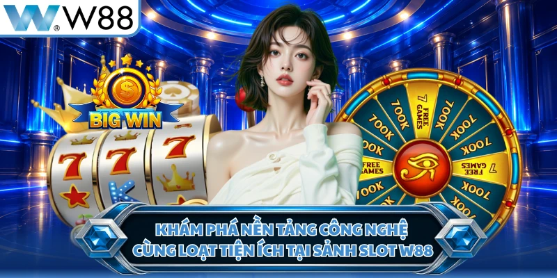 Khám phá nền tảng công nghệ cùng loạt tiện ích tại sảnh slot W88